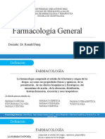 Tema I - Farmacología General
