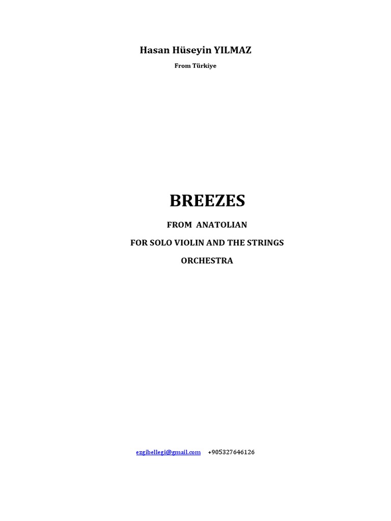 BREEZES_From_Anatolian_For_Solo_Violin_and_Strings_Orchestra PDF