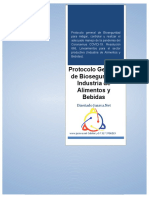 Protocolo General Industria de Alimentos y Bebidas