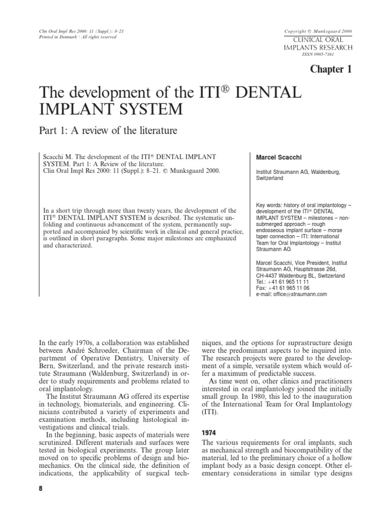 2.1 Iti PDF | PDF | Dental Implant | Mouth