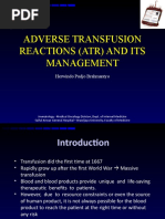Nursing Acute Transfusion Reactions | PDF | Blood Transfusion | Fever