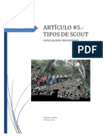 Articulo 5 Cada Tipo de Scout