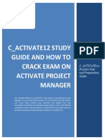 C - Activate12 Study Guide and How To Crack Exam On Activate Project Manager