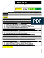 5S Audit Checklist - Short Version