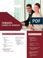 Temario - Examen de Admisión - POSGRADO UCV (1) 2020 II PDF