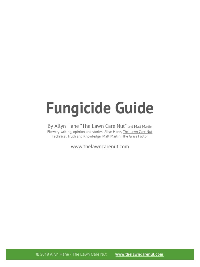 Fungicide Guide: by Allyn Hane "The Lawn Care Nut" | Download Free PDF ...