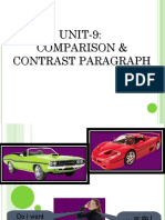 UNIT-9: Comparison & Contrast Paragraph