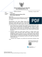 Surat Jadwal SKB CPNS 2019 - Instansi Wilayah Kerja Kanreg VII BKN Palembang v3 PDF