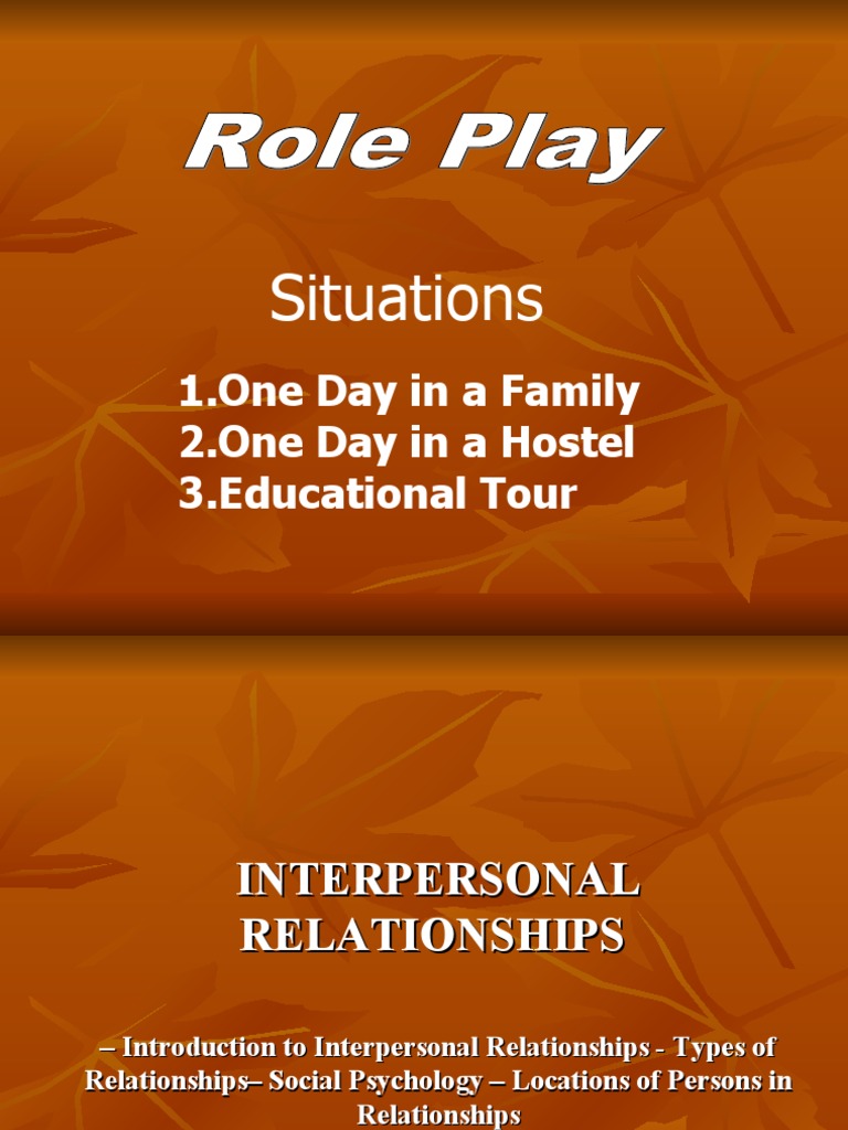 Interpersonal Relationship PPT 1 PDF