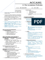 (ACCA102) - 1.1 The Accountancy Profession