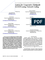 Energy Optimization For Cooperative Multipath Routing in Manets Using Network Coding