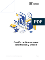 Gestion de Operaciones Unidad 1