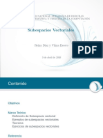 Subespacios Vectoriales