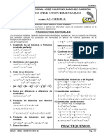Productos notables y sus aplicaciones en la simplificación de expresiones algebraicas