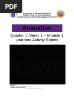 Animation: Quarter 1: Week 1 - Module 1 Learners Activity Sheets