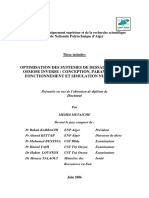 OPTIMISATION DES SYSTEMES DE DESSALEMENT PAR OSMOSE INVERSE par METAICHE MEHDI (1)