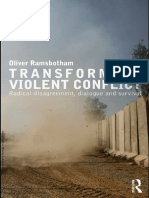 Transforming Violent Conflict Radical Disagreement... - (Book Cover)