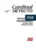 Service Manual 6550/6550KGEU: Portable Digital Wheelchair Scale