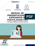 Manual de Presentacion de Expediente de Postulación CAS MPV