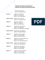 Programación Del 20 de Agosto 2020