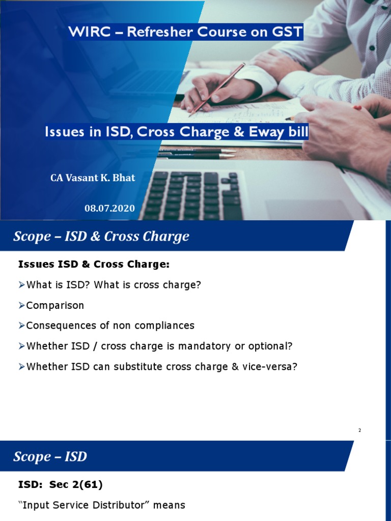 GST Cross Charge Isd PDF Value Added Tax Taxes