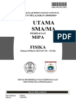 2019 - Soal USBN Fisika Paket Utama (K13)