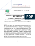 Determination of Amino Acid Without Derivatization by Using HPLC Hilic Column PDF