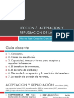 LECCION 3.pdf ACEPTACION Y REPUDIACIÓN PDF