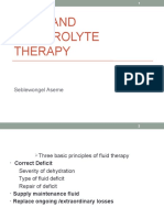 FLUID AND ELECTROLYTE THERAPY