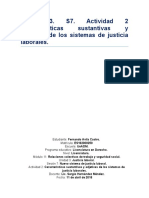 M11. U3. S7. Actividad 2 Características Sustantivas y Adjetivas de Los Sistemas de Justicia Laborales