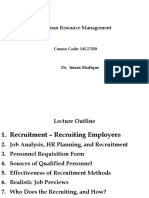 Human Resource Management: Course Code: MGT350