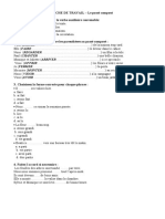 FICHE DE TRAVAIL - Passe Compose