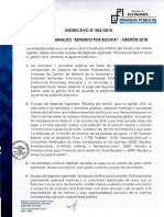 Instructivo #002 2018 Segundo Aguinaldo Esfuerzo Por Bolivia PDF