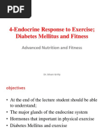 4-Endocrine Response To Exercise Diabetes Mellitus and Fitness