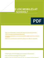 Can We Use Mobiles at School?