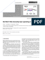 Nd:YAG/V:YAG microchip laser emitting at 1338 nm