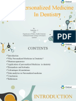Personalized Medicine in Dentistry