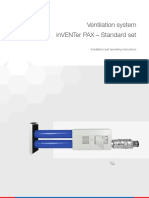 Ventilation System Inventer Pax - Standard Set: Installation and Operating Instructions