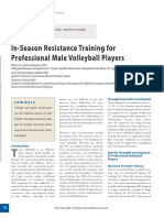 In-Season Resistance Training For Professional Male Volleyball Players