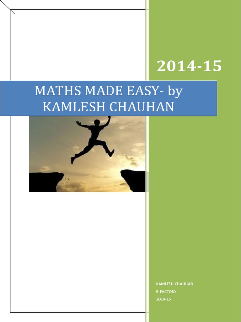 Maths Made Easy Pdf Quadratic Equation Zero Of A Function