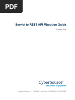 Servlet To REST API Migration Guide: October 2019