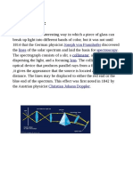 Joseph Von Fraunhofer Lines Spectroscopy Collimator Prism Lens Infinite