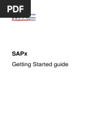 SAPx Getting Started PDF