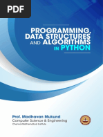 Programming, Data Structures Algorithms: Python