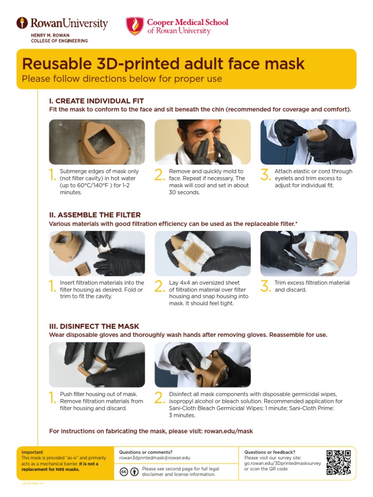 3D-Printed Reusable Face Mask Guide | PDF | Filtration | Business