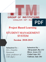 Project Based Learning: Student Management System