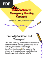 Introduction To Emergency Nursing Concepts Final