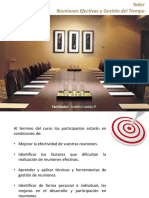  Taller de Reuniones Efectivas y Gestion Del Tiempo