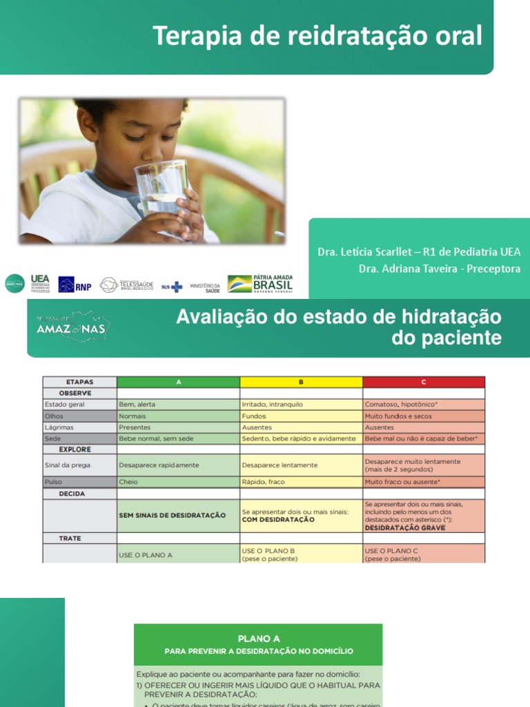 Terapia de Reidratação Oral PDF | PDF | Sintomas e sinais | Remédio