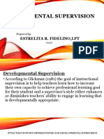 Developmental Supervision: Estrelita R. Fidelino, LPT